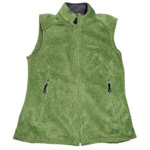 Vintage Patagonia 90's Women's R2 Polartec Thermal Vest Lagenlook Medium Green